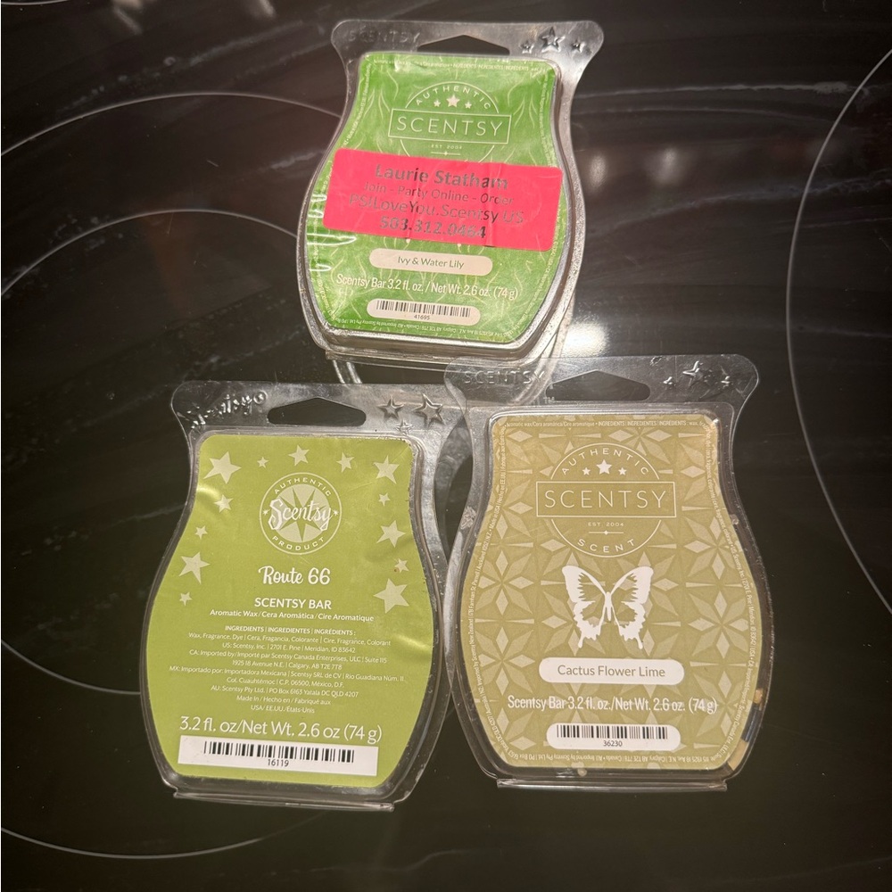 Scentsy Wax Bars Set - Green and Gold